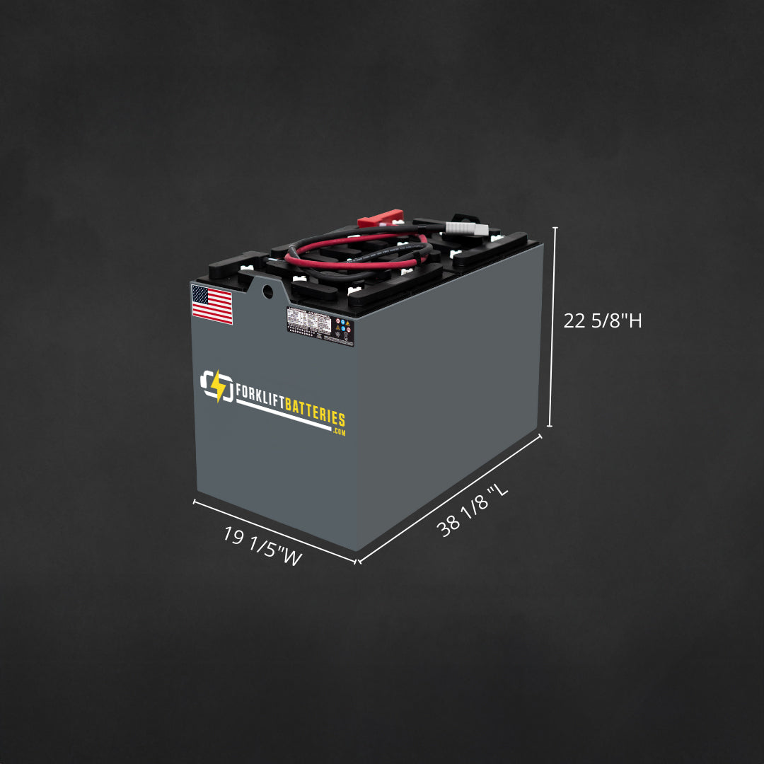 12-85-21 (24 Volts) Refurbished Forklift Battery – 32" x 19"