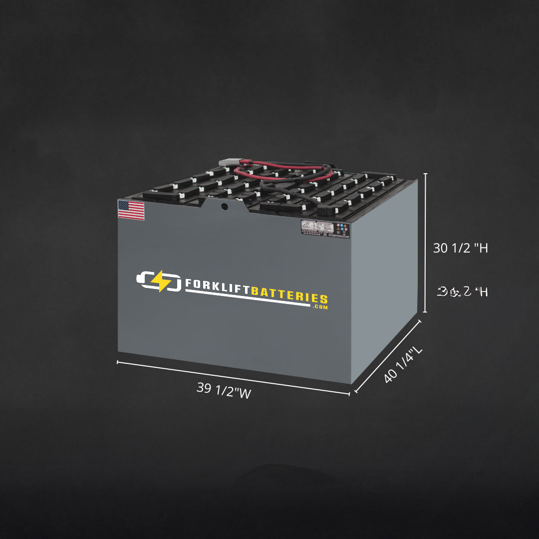 40-125-13 (80 VOLTS) Forklift Battery 40"x39"