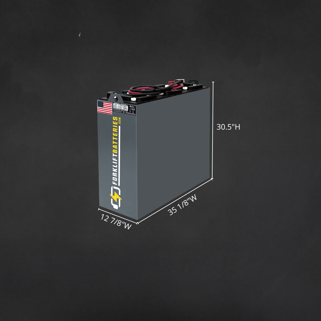 12-125-15  (24 Volts) Forklift Battery – 35" x 13"