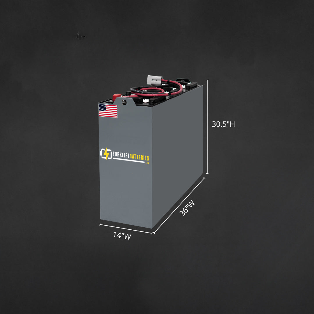 12-125-15  (24 Volts) Forklift Battery – 36" x 14"